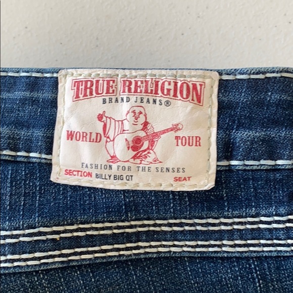 True Religion Straight Legged Dark Wash Jeans - Picture 5 of 5